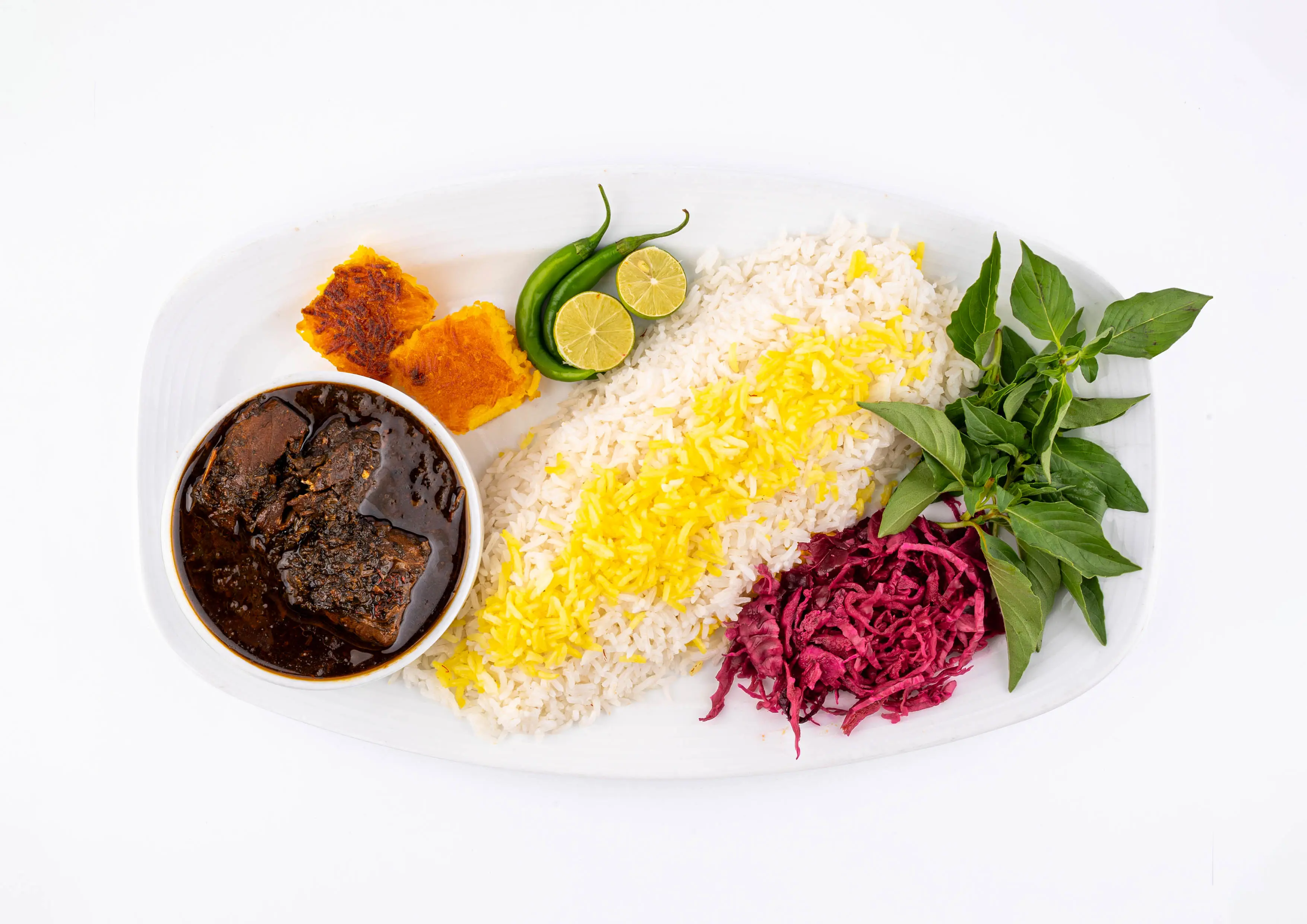قلیه ماهی با چلو